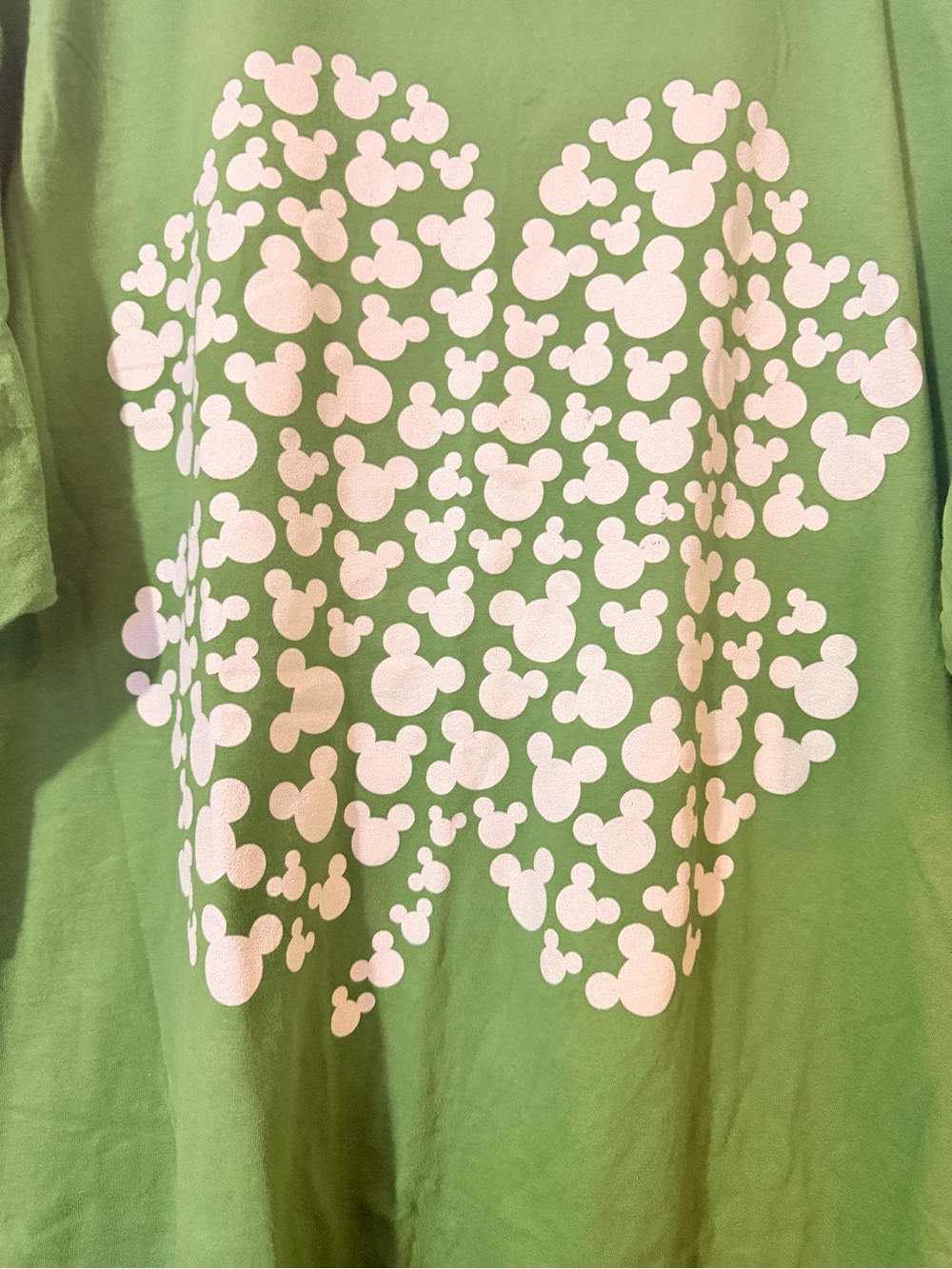 Disney Green Mickey Clover Graphic Tee - Picture 5 of 6